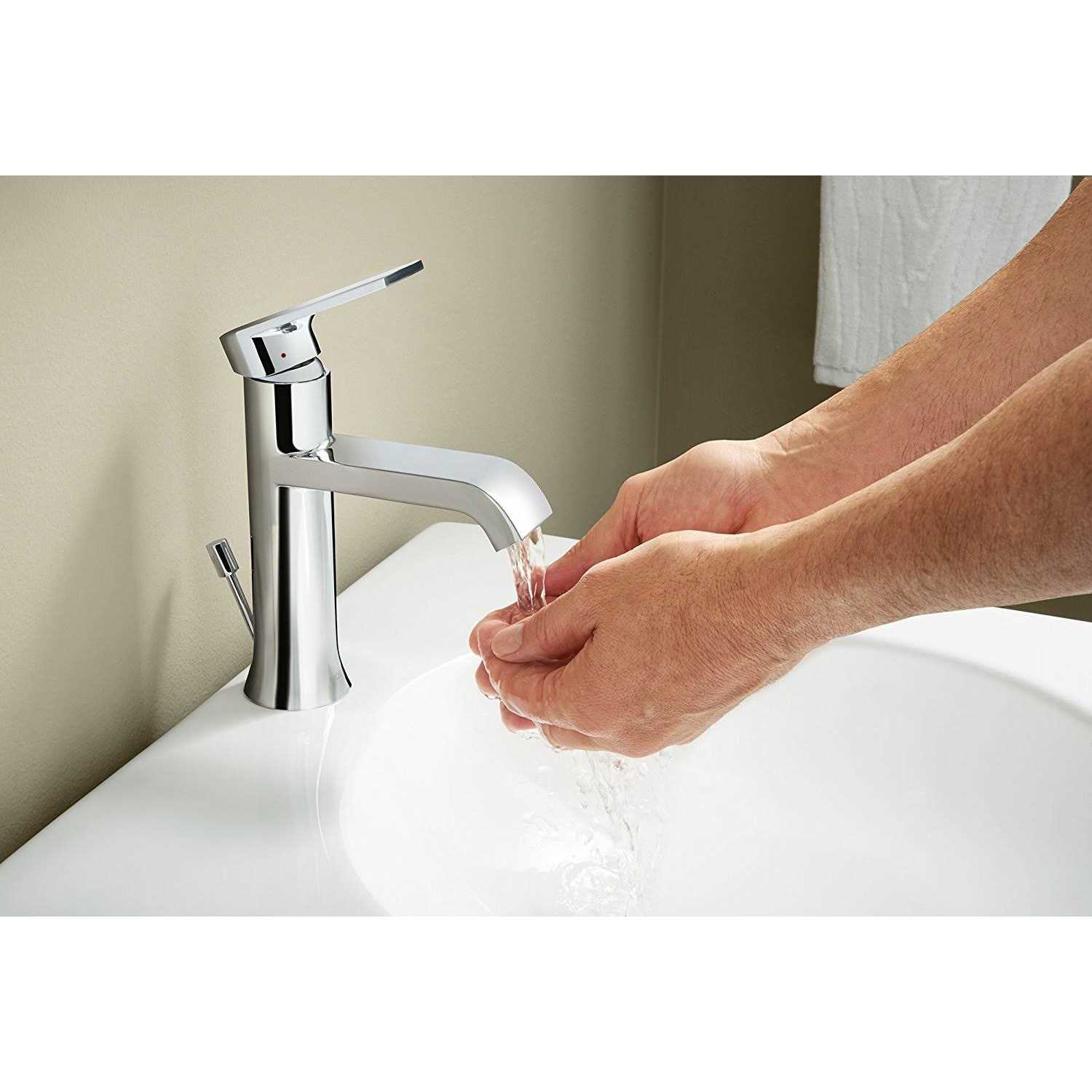 Moen Genta Brushed Nickel Two-Handle Bathroom Sink Faucet 8 - MT - Mrs Treak