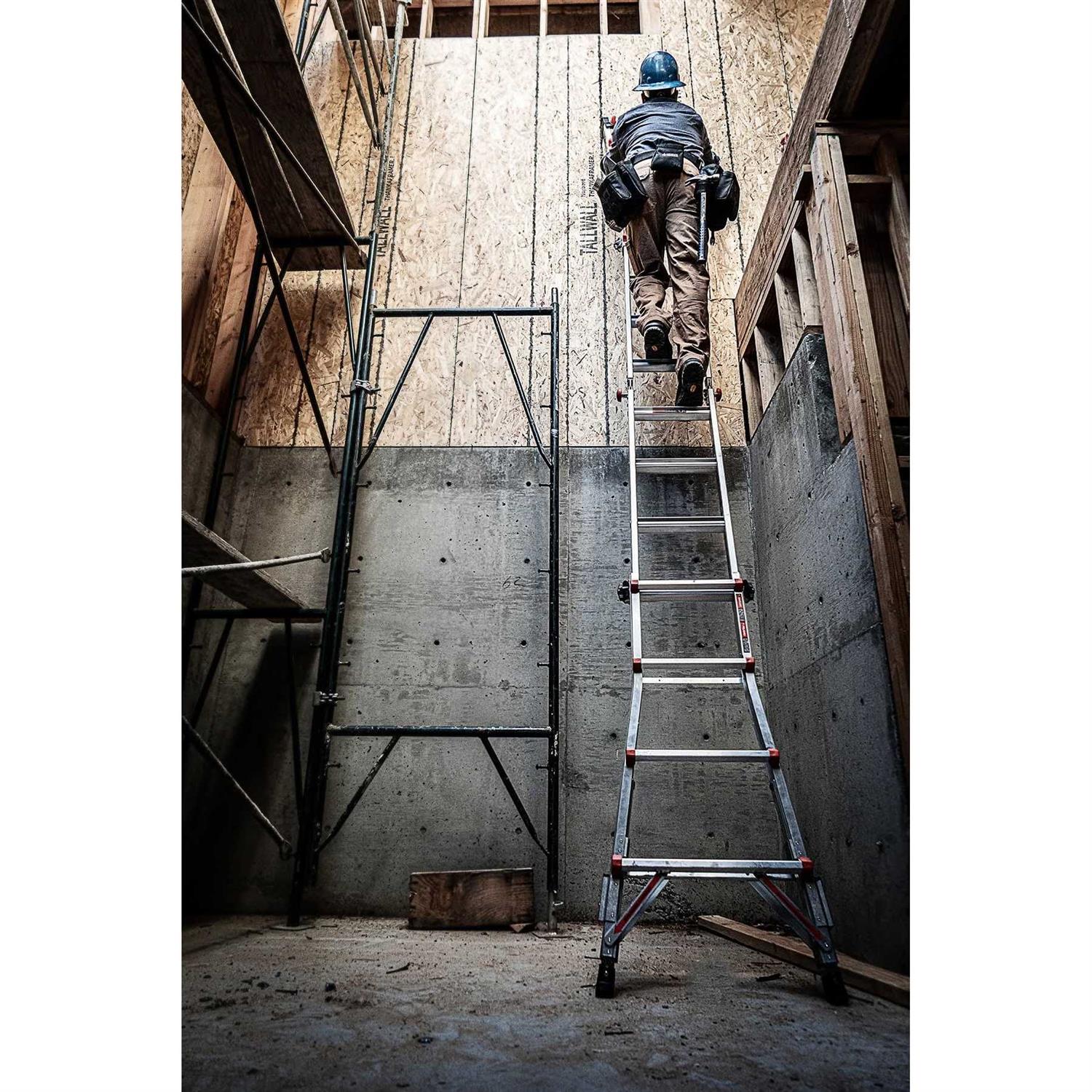 Little Giant Ladders Leveler M26 with Leg Levelers and AirDeck Ports 26-ft Reach Type 1a - MT - Mrs Treak