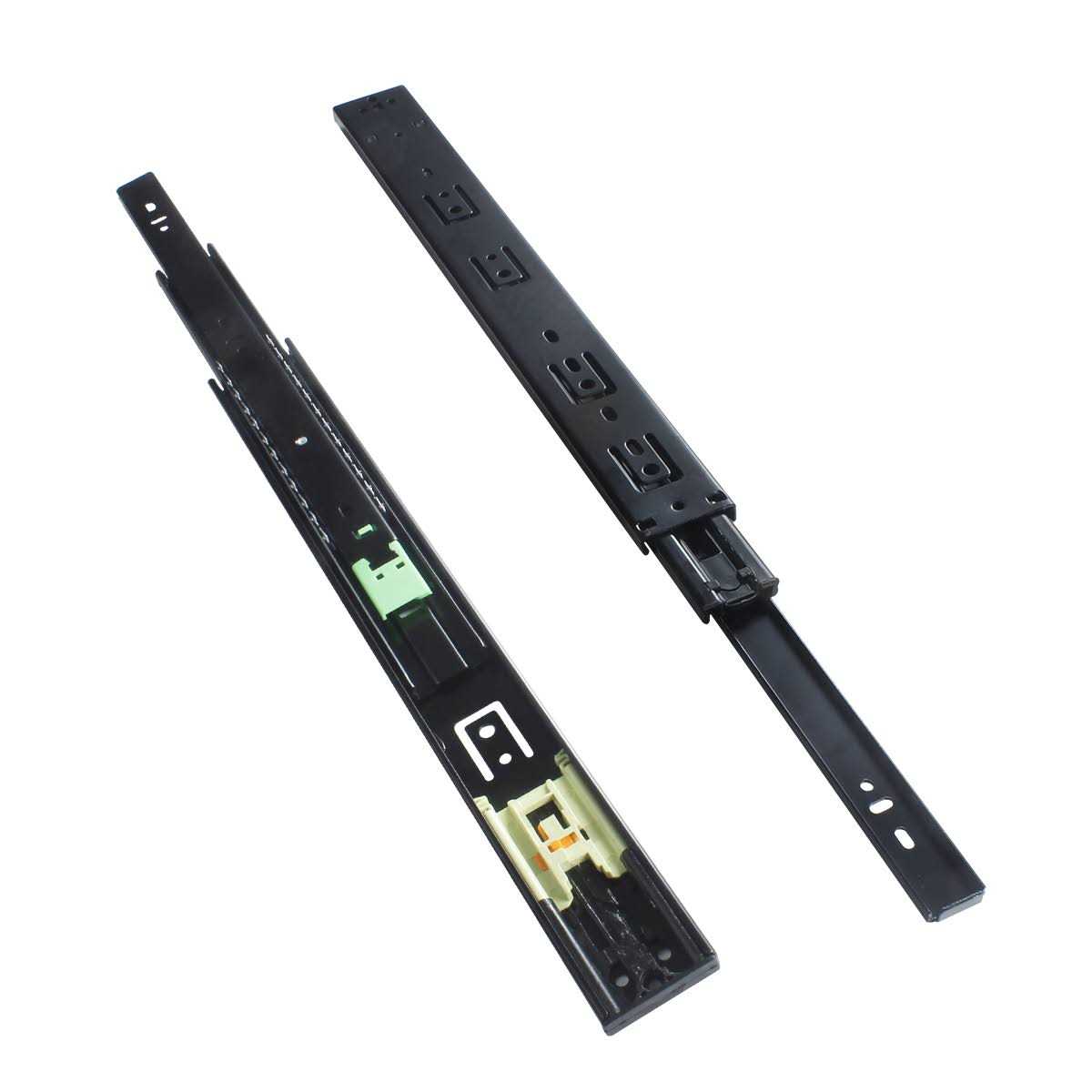 VADANIA Vf1245 Push to Open Drawer Slides Ball Bearing Side Mount 3-Fold Full Extension - MT - Mrs Treak