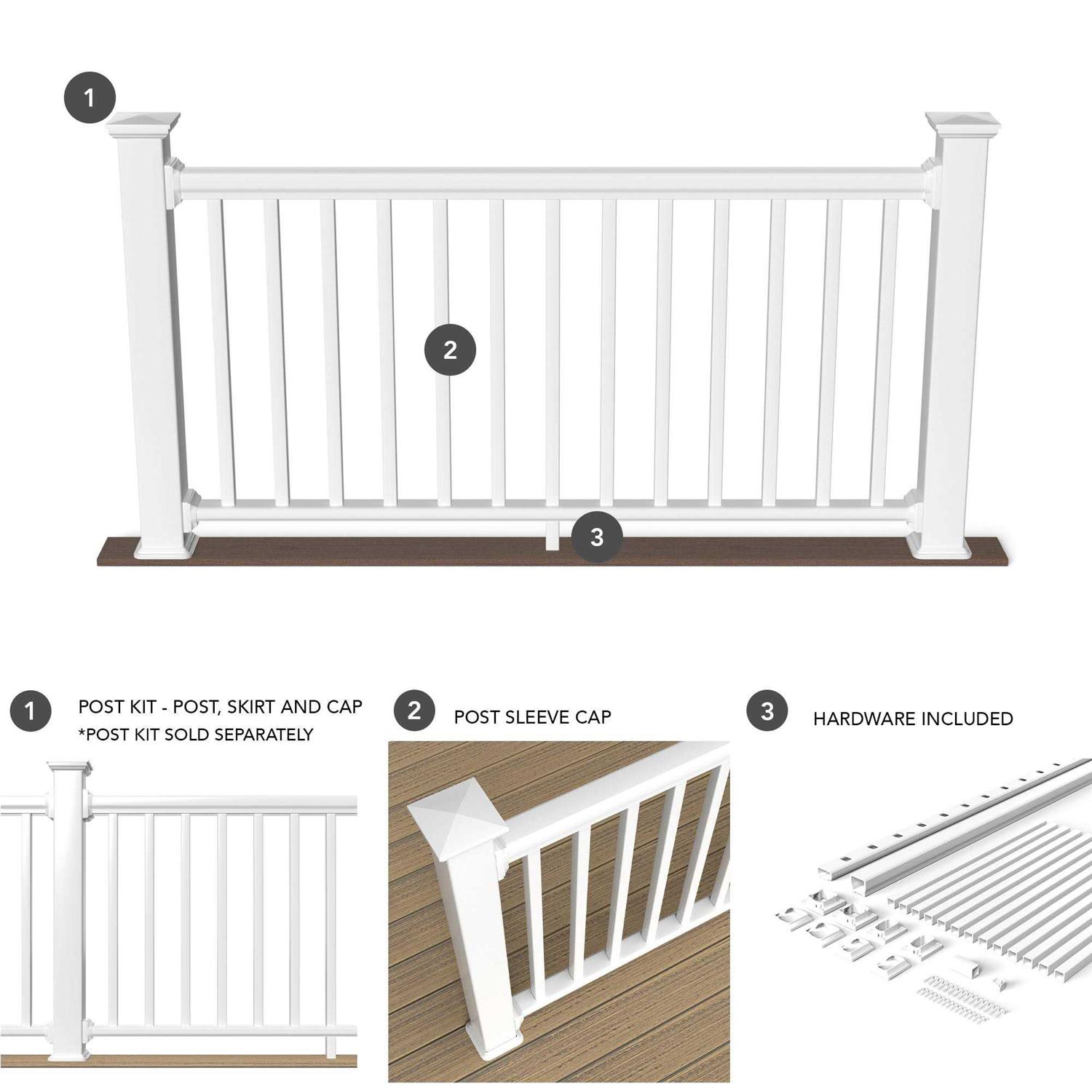 Deckorators Grab and Go 4-in x 4-in x 3-1/4-ft - MT - Mrs Treak