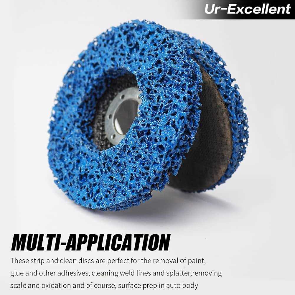 Ur-excellent Stripping Discs Rust Remover Wheel Remove Paint and Oxidation Poly Strip Wheel Disc Abrasive Angle Grinding Wheel - MT - Mrs Treak