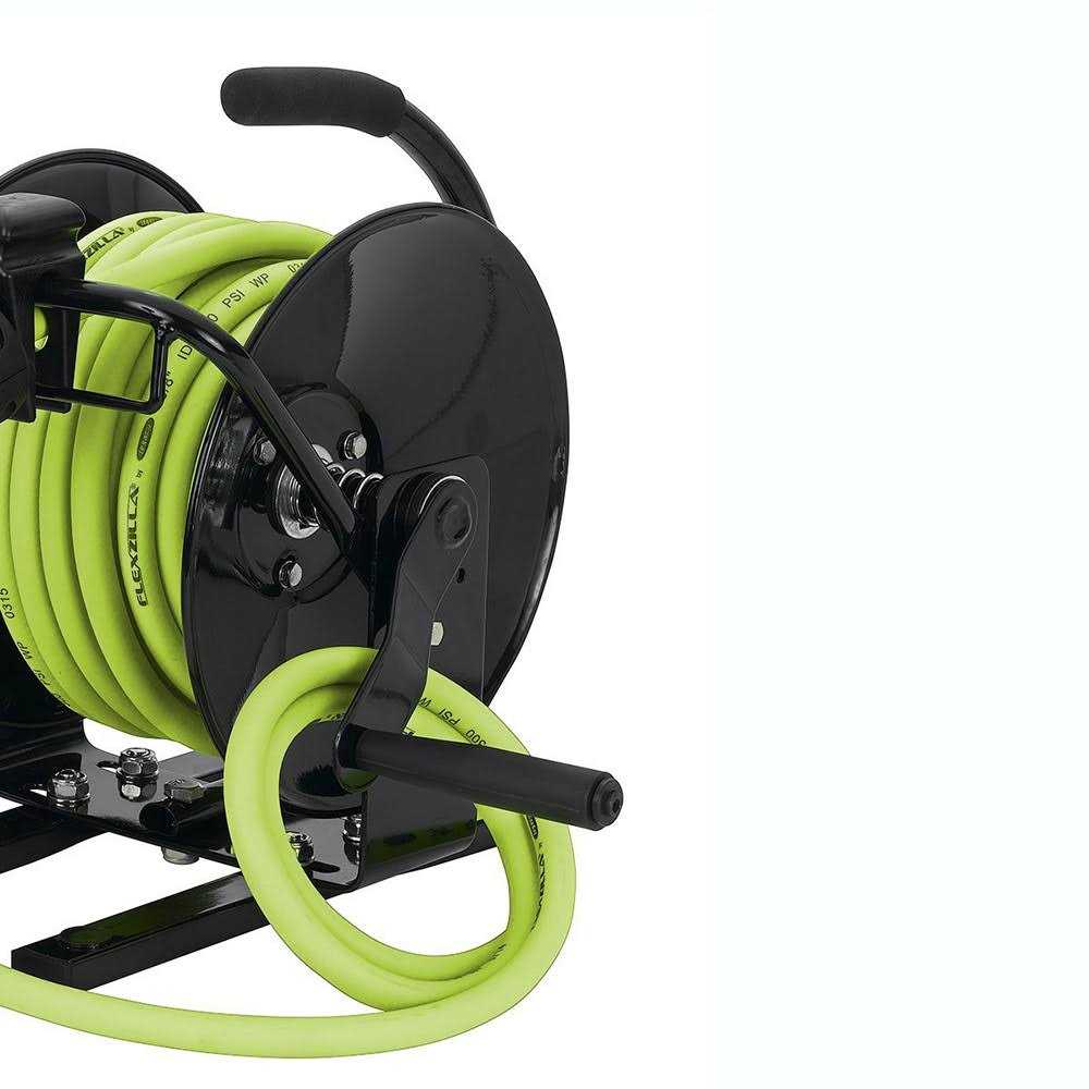 Flexzilla Manual Air Hose Reel Open Face Fixed Heavy-Duty L8652FZ - MT - Mrs Treak