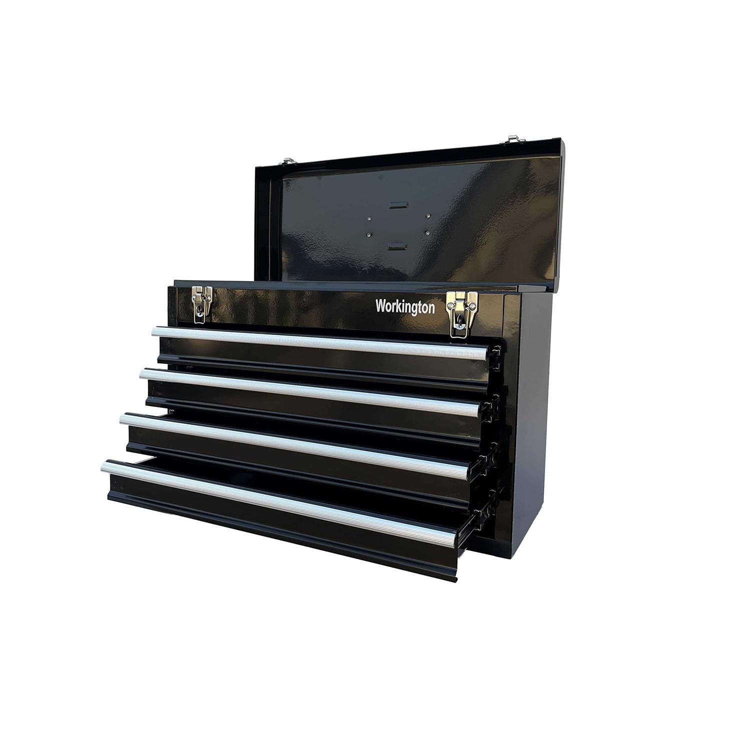 Workington Portable Metal Tool Chest with 4 Drawers 20 4-Drawer Tool Chest Cabinet with Ball Bearing Drawer Slides - MT - Mrs Treak