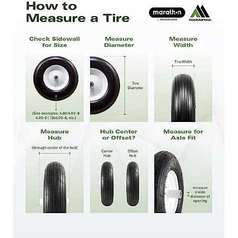 Marathon 10Inch Flat-Free Tire on Steel Wheel — 3.00-4 Tire 30070-NTE - MT - Mrs Treak