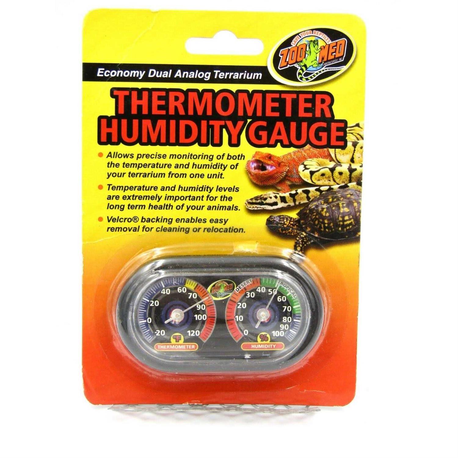Zoo Med Digital Thermometer Humidity Gauge - MT - Mrs Treak