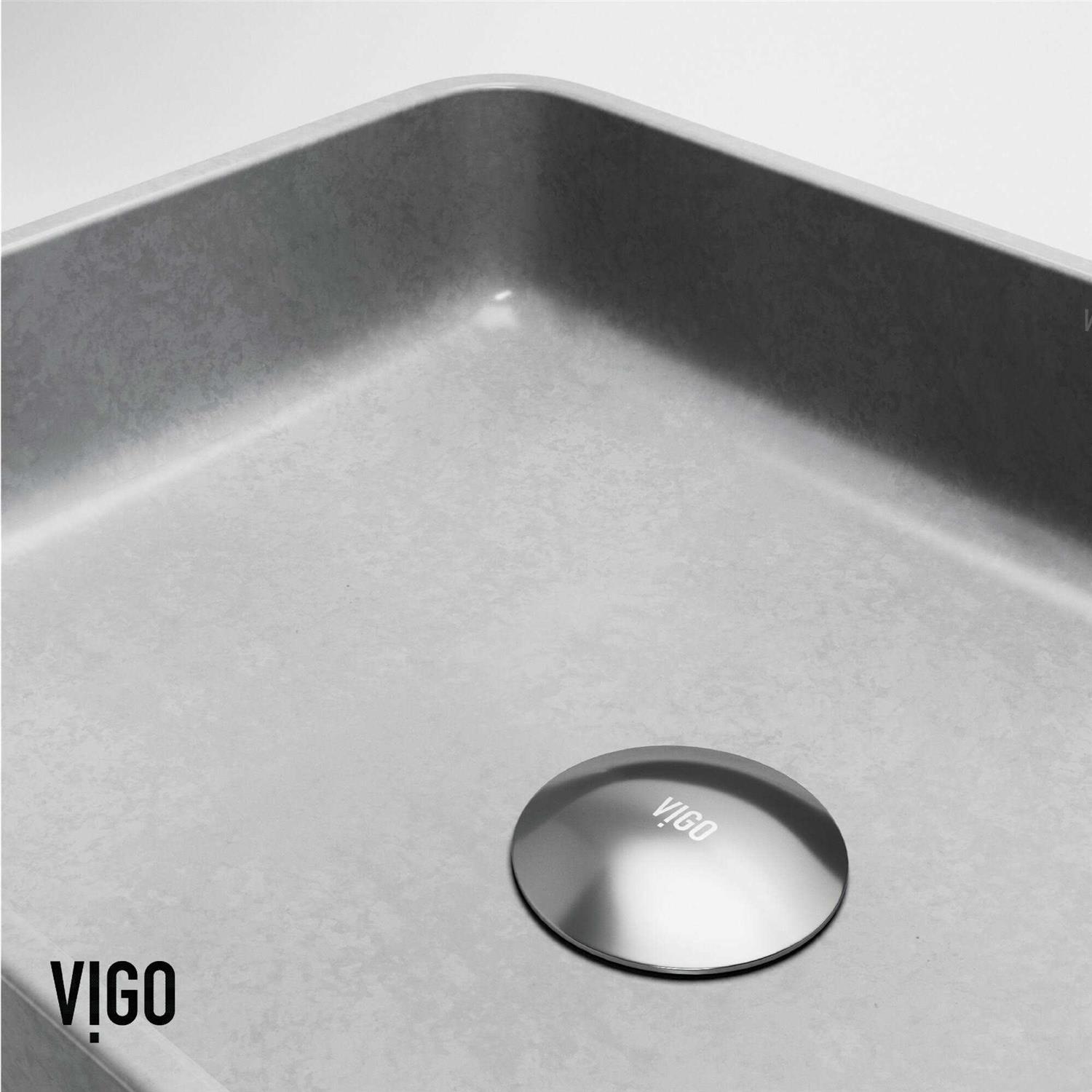 Vigo Apollo 1-Handle Single Hole Bathroom Faucet VG01048MG - MT - Mrs Treak