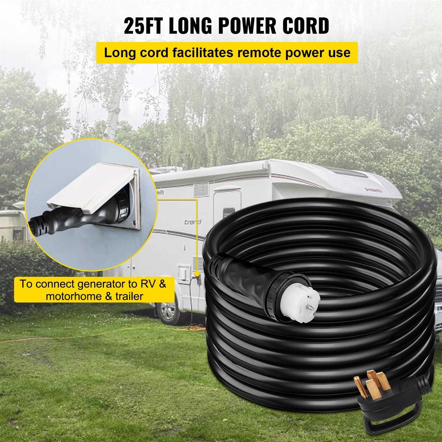 Mophorn 30Ft Generator Extension Cord STW Generator Cord - MT - Mrs Treak