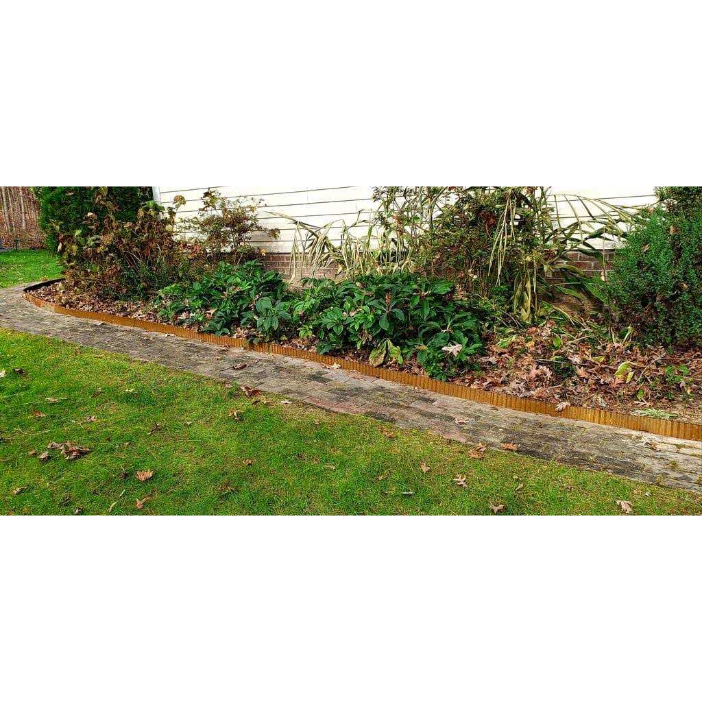 Dakota Tin Corrugated Garden Edging - MT - Mrs Treak