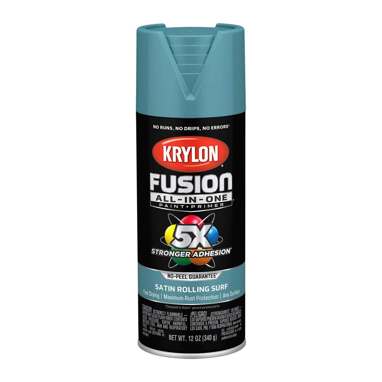 Krylon Fusion All-In-One 12 oz. Satin Spray Paint - MT - Mrs Treak