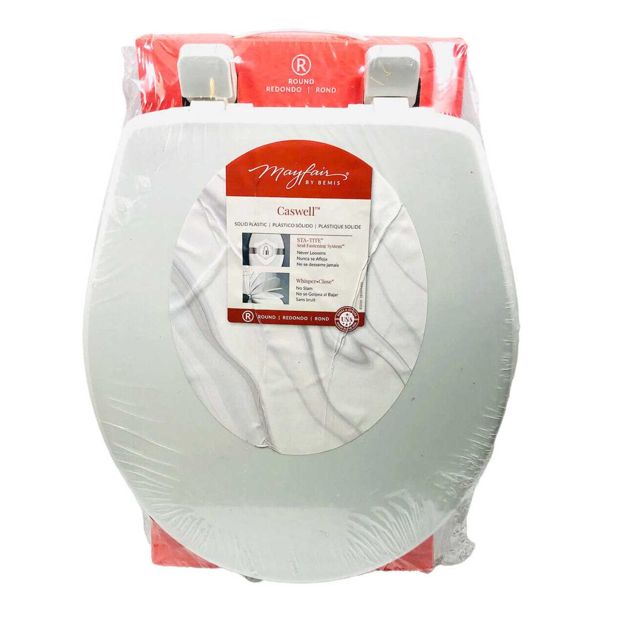 Mayfair Caswell Slow Close Elongated Plastic Toilet Seat - MT - Mrs Treak