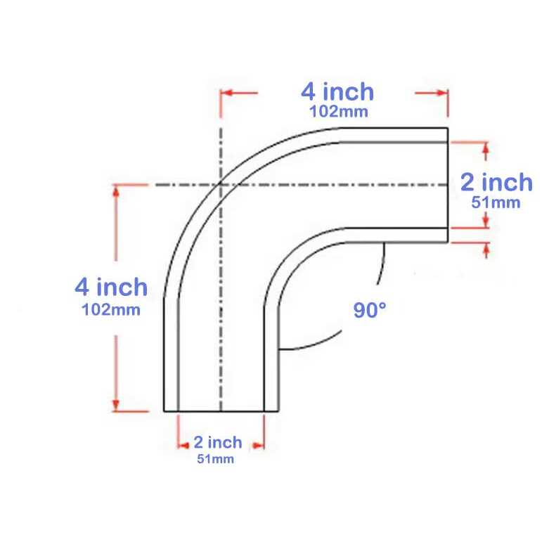 Ucreative 90 Degree Elbow 4-ply High Performance Coupler Silicone Hose For Vehicle With T-Bolt Clamp - MT - Mrs Treak