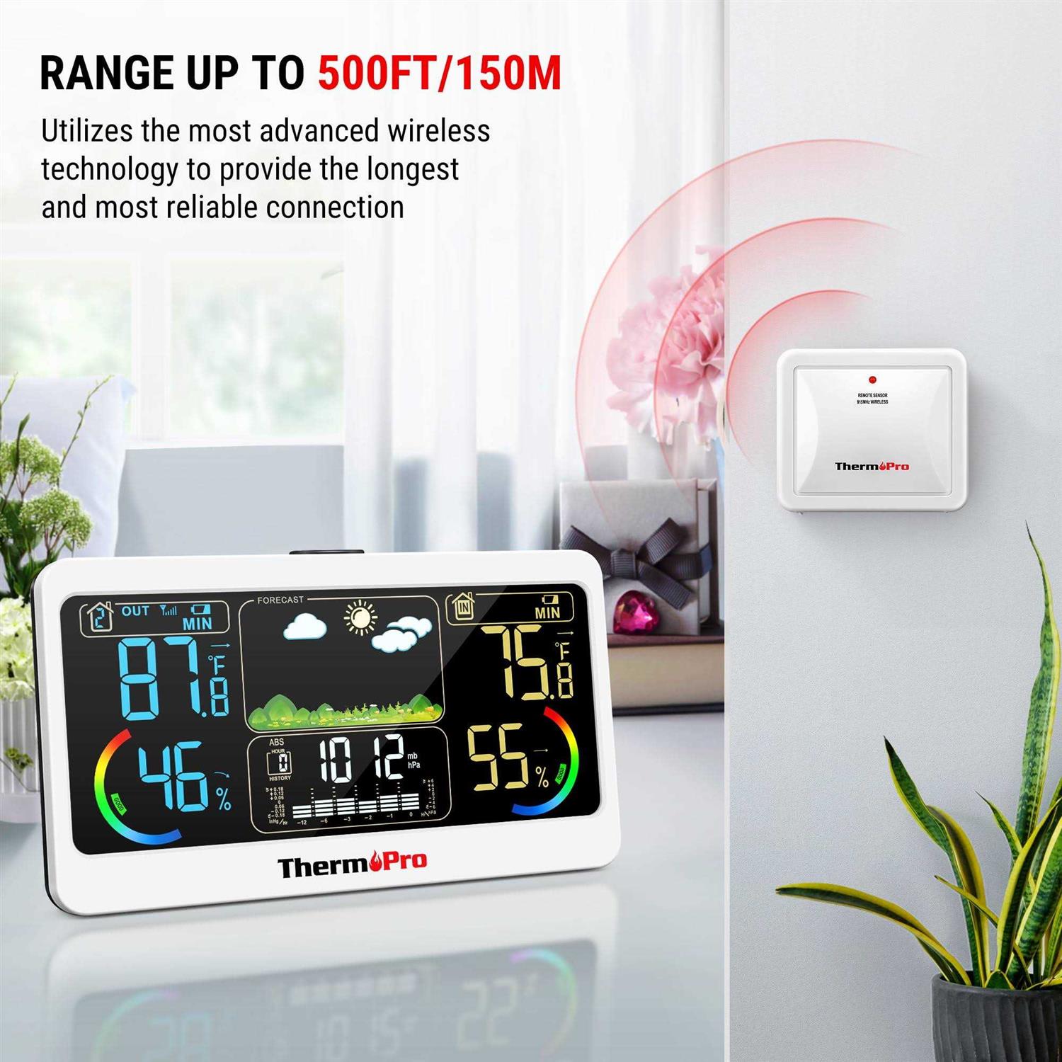 ThermoPro TP50 Digital Hygrometer Indoor Thermometer Room Thermometer and Humidity Gauge with Temperature Humidity Monitor - MT - Mrs Treak