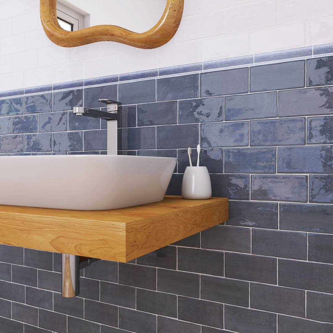 MOLOVO New Country 2.95 in. x 5.9 in. Polished Ceramic Wall Tile - MT - Mrs Treak