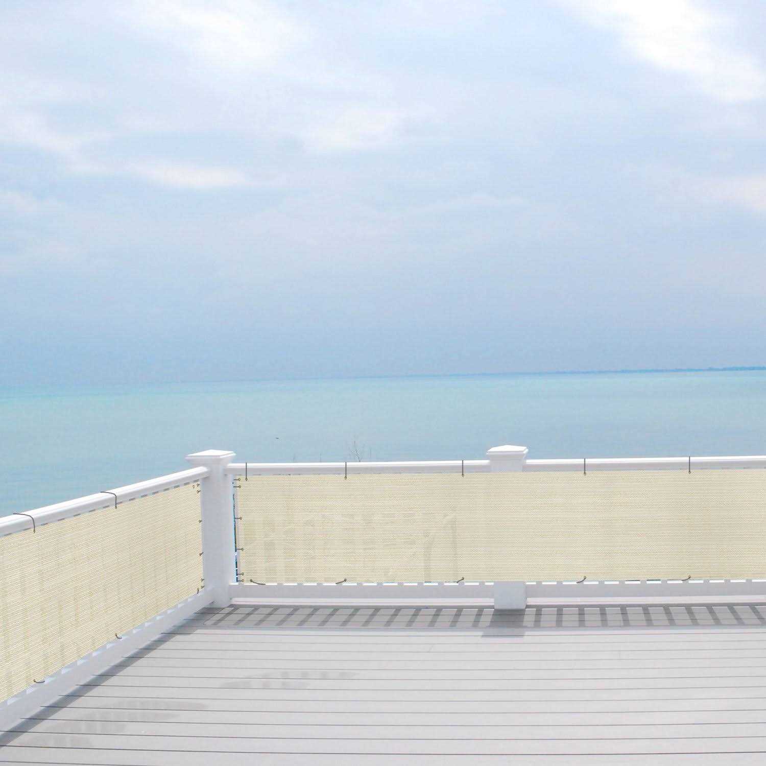 E&k Balcony Privacy Screen for Deck Yard Patio Pool 3×12 Privacy Fence Screen Porch Yard Backyard Railings Chain Link Fence Dog fencing Privacy Sc - MT - Mrs Treak