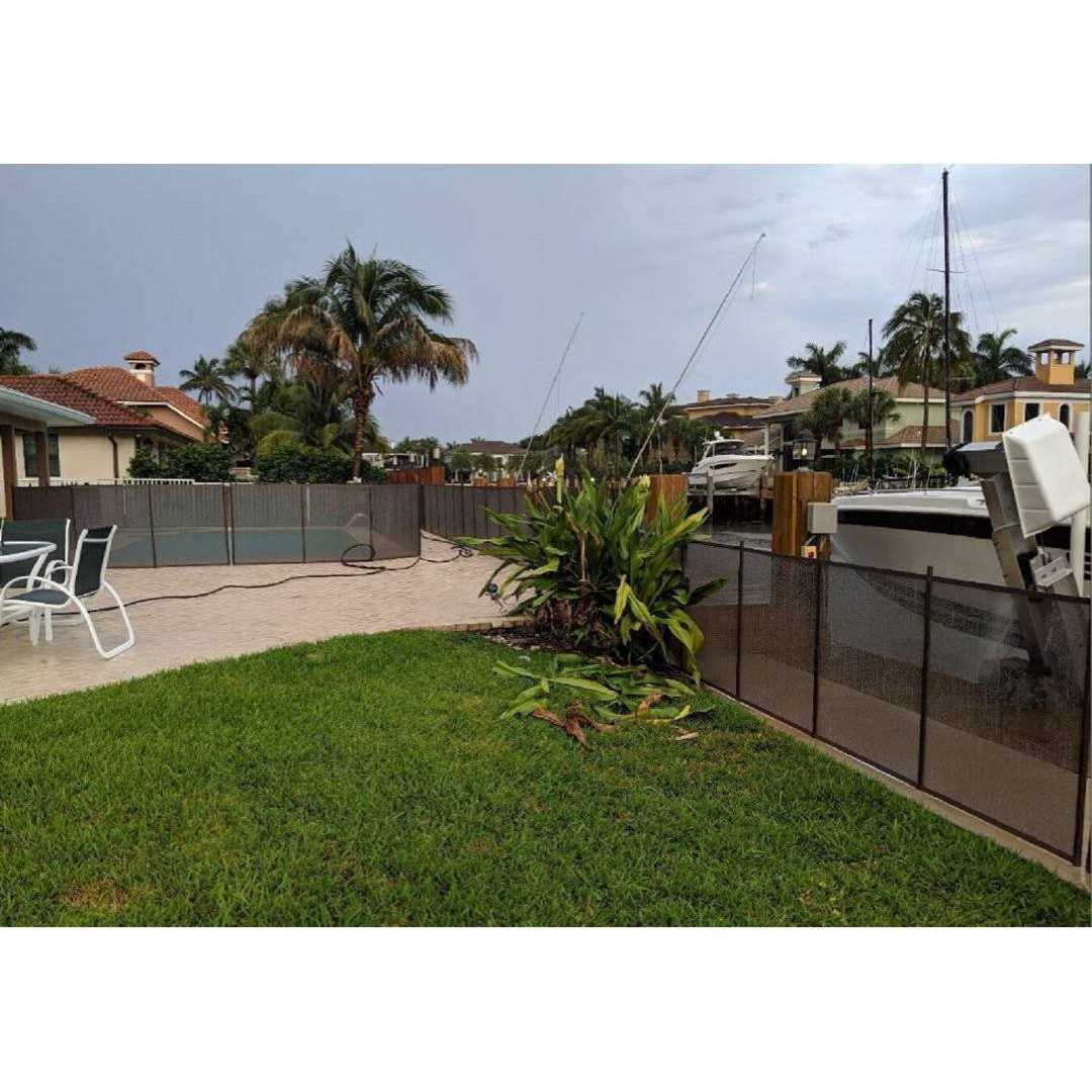 Pool Fence DIY 12’x5′ Fence Section with 5 Poles in Black - MT - Mrs Treak