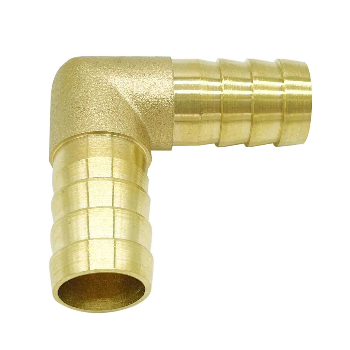 Metaland Brass Hose Barb Elbow 90 Degree L Right Angle Barbed Fitting Water Fuel Air - MT - Mrs Treak