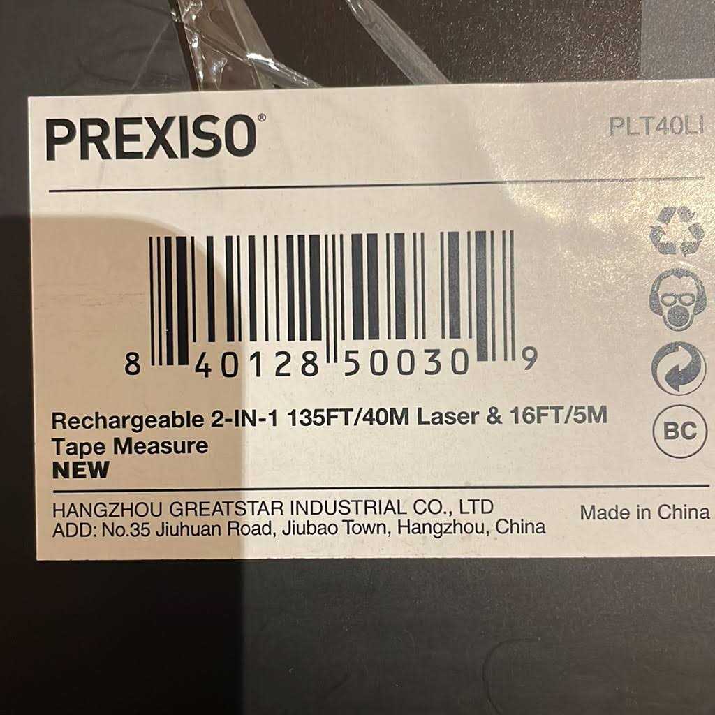 Prexiso 2-in-1 Laser Level Spirit Level with Light 100ft Alignment Point & 30ft Leveling Line - MT - Mrs Treak