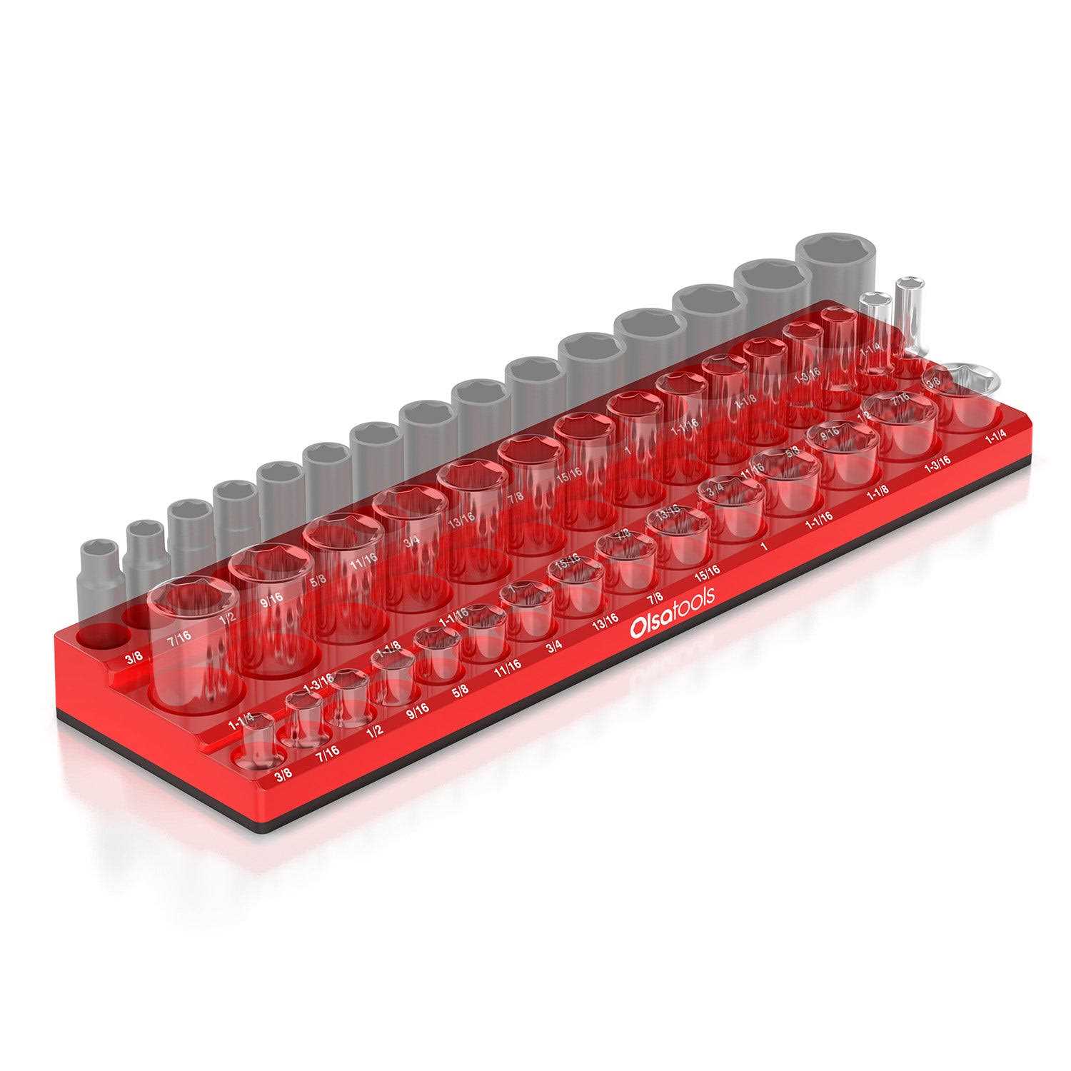 Olsa Tools 3-Row Magnetic Socket Holder Designed in Canada - MT - Mrs Treak