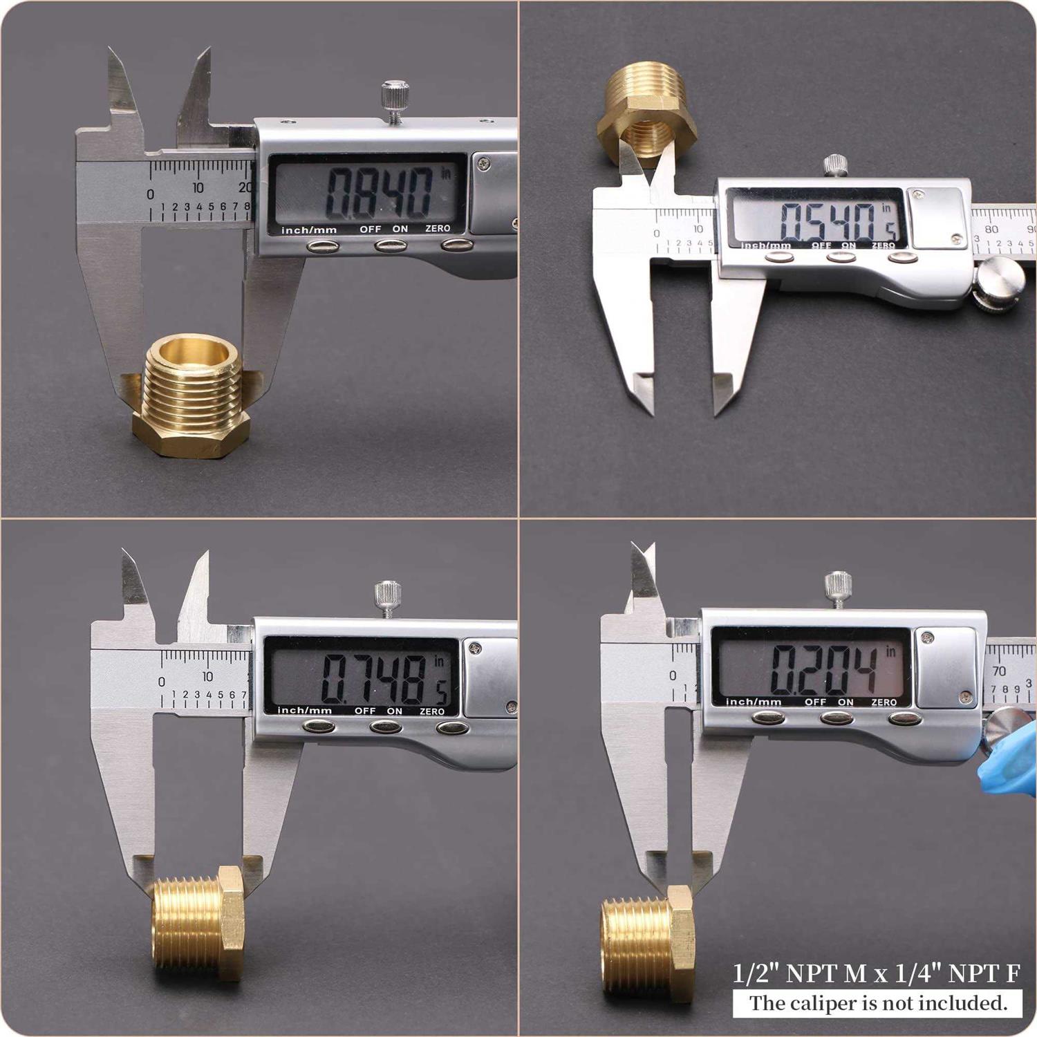 U.S. Solid 2pcs 90 Degree Barstock Street Elbow Brass Pipe Fitting NPT Male Pipe NPT Female - MT - Mrs Treak