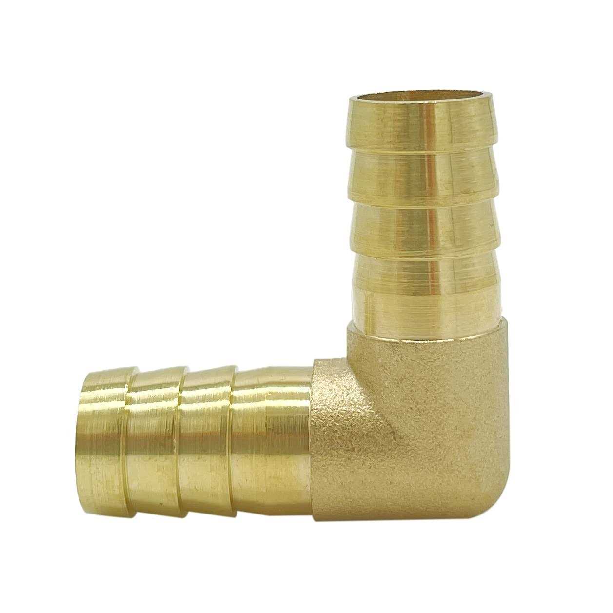 Metaland Brass Hose Barb Elbow 90 Degree L Right Angle Barbed Fitting Water Fuel Air - MT - Mrs Treak