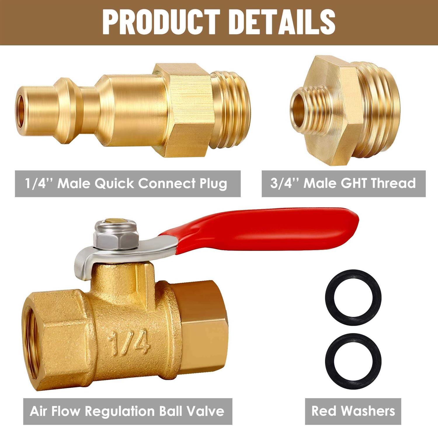 Winterize Blow Out Adapter for Rv, Boat, Motorhome, Camper, And Travel Trailer - MT - Mrs Treak