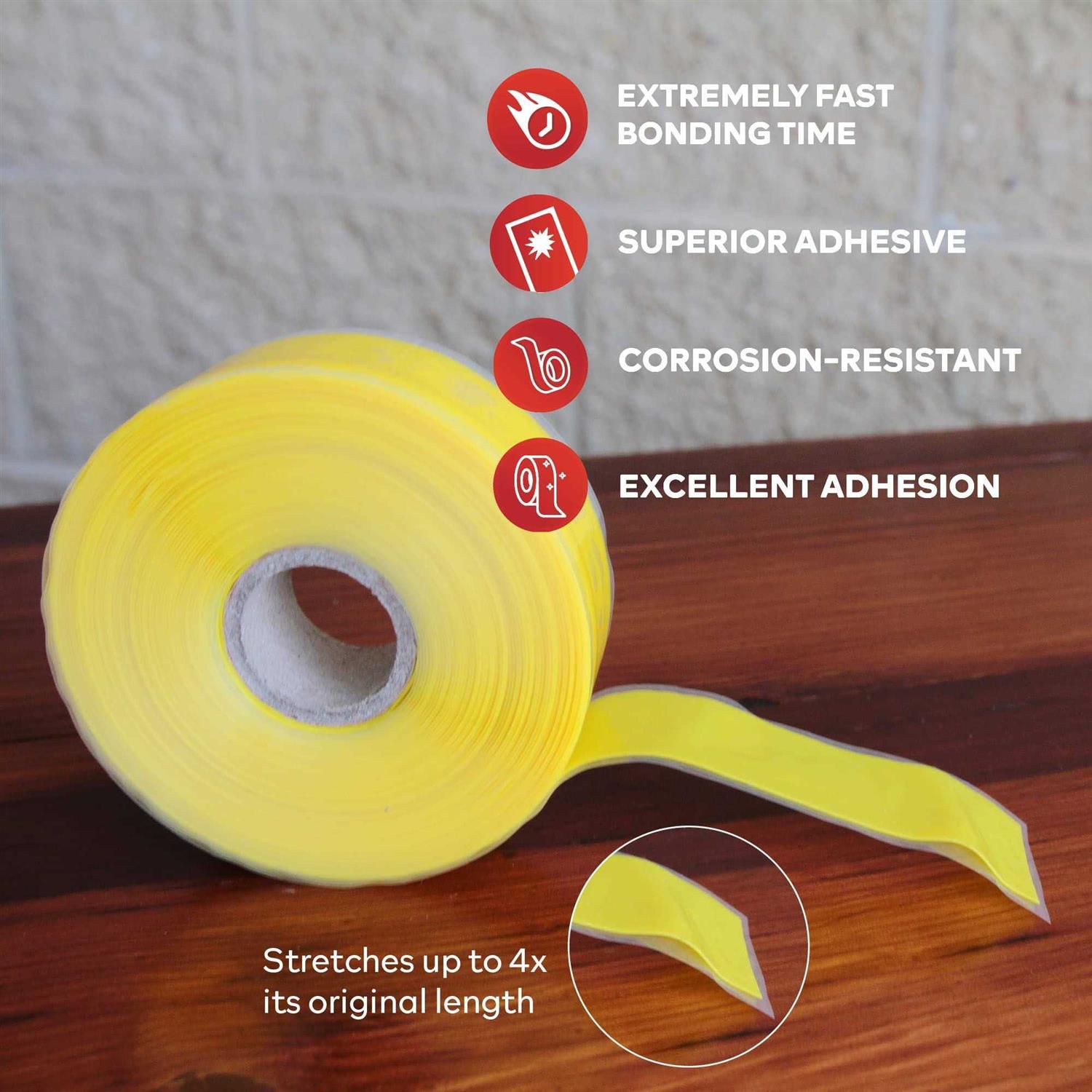 Xfasten Silicone Self Fusing Tape 1-Inch x 36-Foot Silicone Repair Tape - MT - Mrs Treak