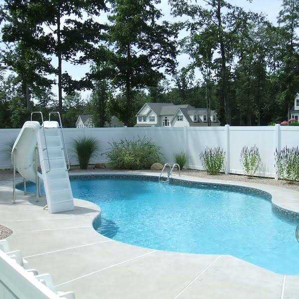 Weatherables Pembroke 4 ft. x White Vinyl Privacy Fence Panel - MT - Mrs Treak