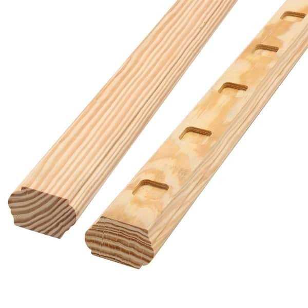 ProWood 6 ft Wood Railing Kit with Flat Aluminum Balusters - MT - Mrs Treak