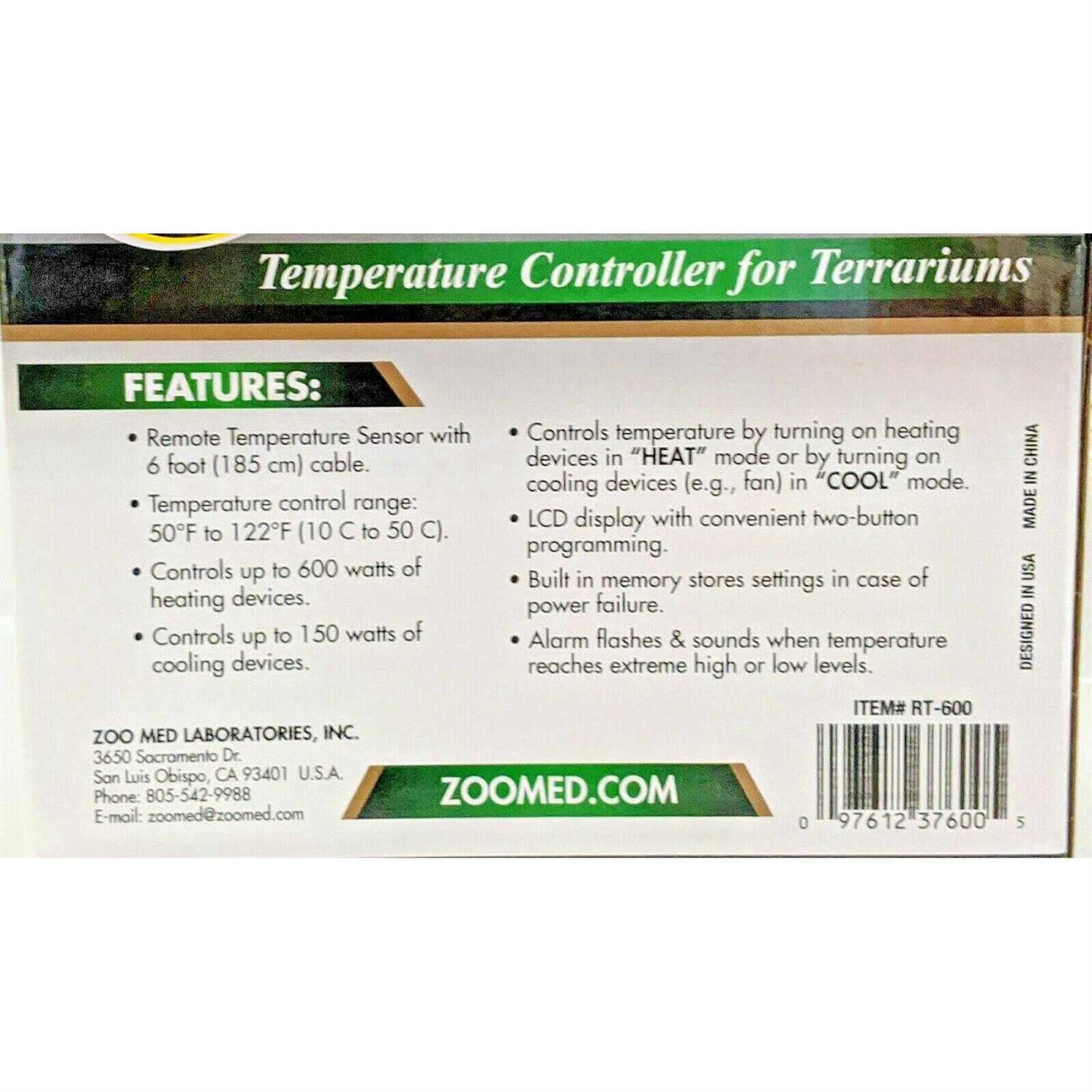 Zoo Med Dual Analog Thermometer & Humidity Gauge - MT - Mrs Treak