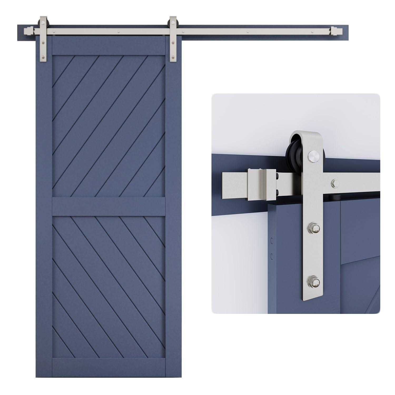 EaseLife 12 Stainless Steel Double Sided Push Pull Door Handle,H Shape Sliding Door Handle,Brushed,Fit for Glass Door Wooden Door - MT - Mrs Treak