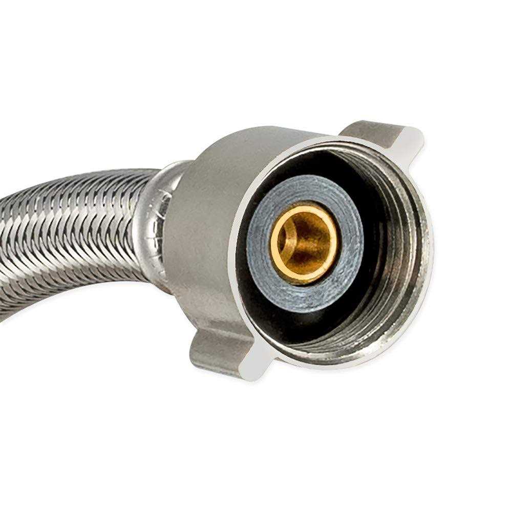 Eastman 48022 Braided Stainless Steel Faucet Connector - MT - Mrs Treak