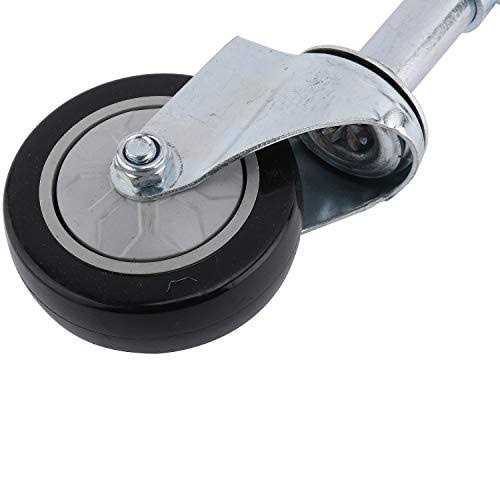 Yaegoo 4 PU Gate Heavy Duty Spring Loaded Swivel Caster - MT - Mrs Treak