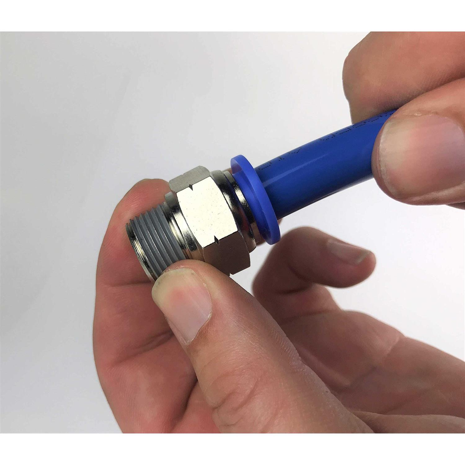 Primefit PC1212T Air Push to Connect Tee Fitting 1/2-Inch x 1/2-Inch - MT - Mrs Treak