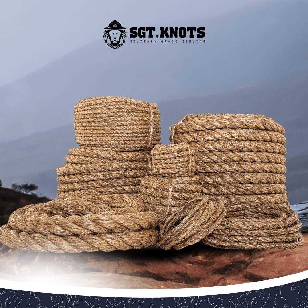 Twisted Manila Rope Jute Rope Natural Thick Hemp Rope for Docks - MT - Mrs Treak
