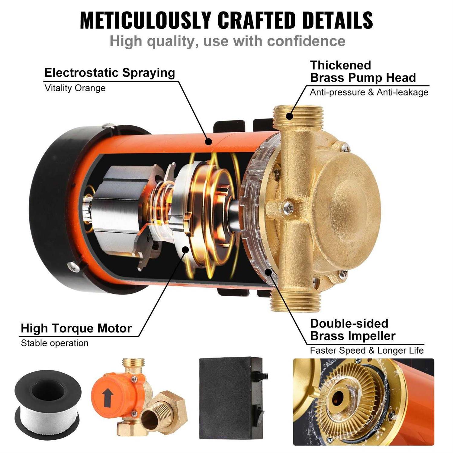 VEVOR 120 PSI 12V Air Compressor & Tank Pump For Air Horn BAGS Vehicle US NEW LBPJ120PSILBYSJ01V0 - MT - Mrs Treak