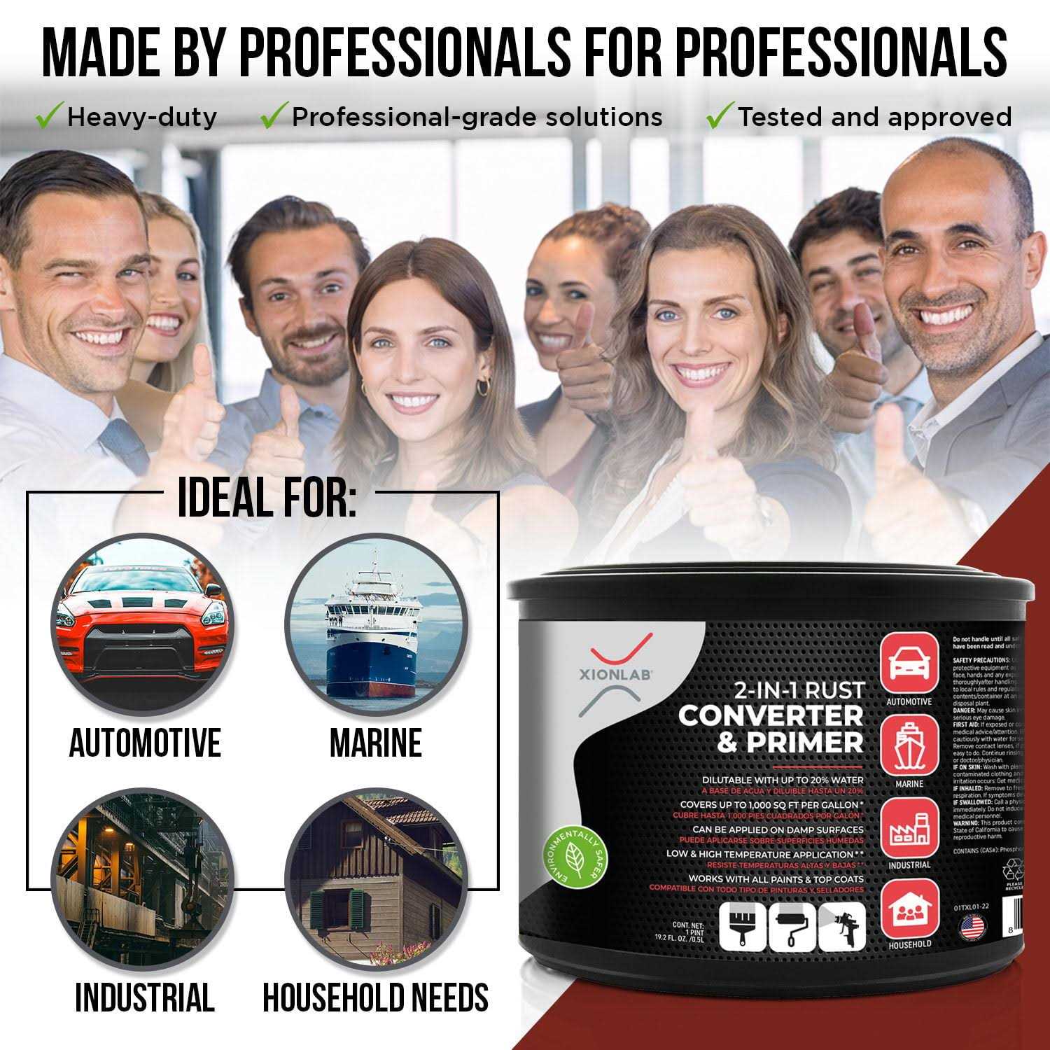 Xion Lab 2 in 1 Rust Converter & Metal Primer - MT - Mrs Treak