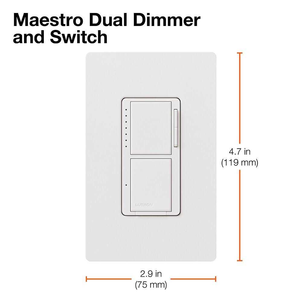 Lutron MA-L3S25-PD Maestro Dimmer and Switch - MT - Mrs Treak