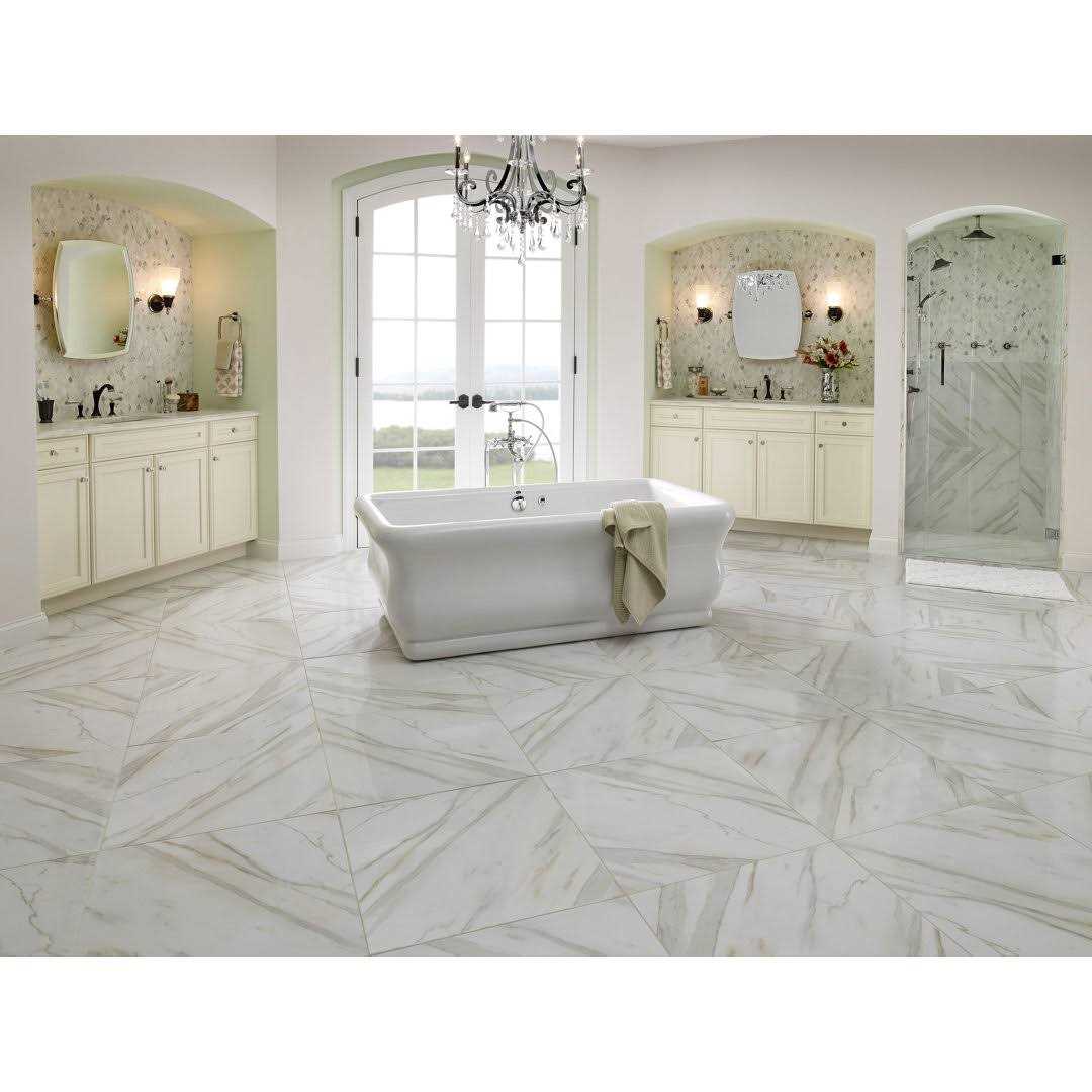 MSI Calacatta 24 in. x 24 in. Glazed Porcelain Floor and Wall Tile - MT - Mrs Treak