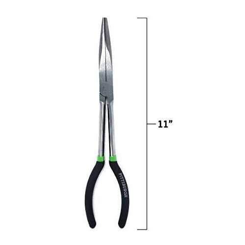 Pittsburgh 11 in. 90° Bent Nose Long Reach Pliers - MT - Mrs Treak