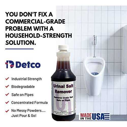 Detco Urinal Salt Remover Concentrate Safe on Pipes and Plumbing - MT - Mrs Treak