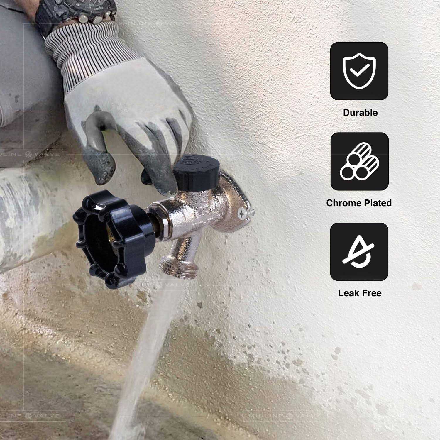 Midline Valve EVGG0034-OM Dielectric Union Pipe Fitting 3/4 in. FIP Reduces Electrolysis - MT - Mrs Treak