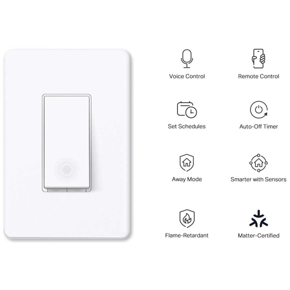 TP-Link Tapo Smart Wi-Fi Light Dimmer Switch with Matter - MT - Mrs Treak