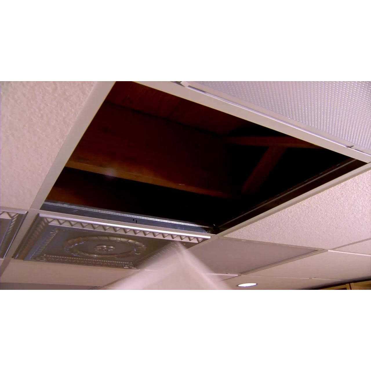 From Plain To Beautiful in Hours Ridged Metal 2 ft. x 4 ft. PVC Lay-in Ceiling Tile - MT - Mrs Treak