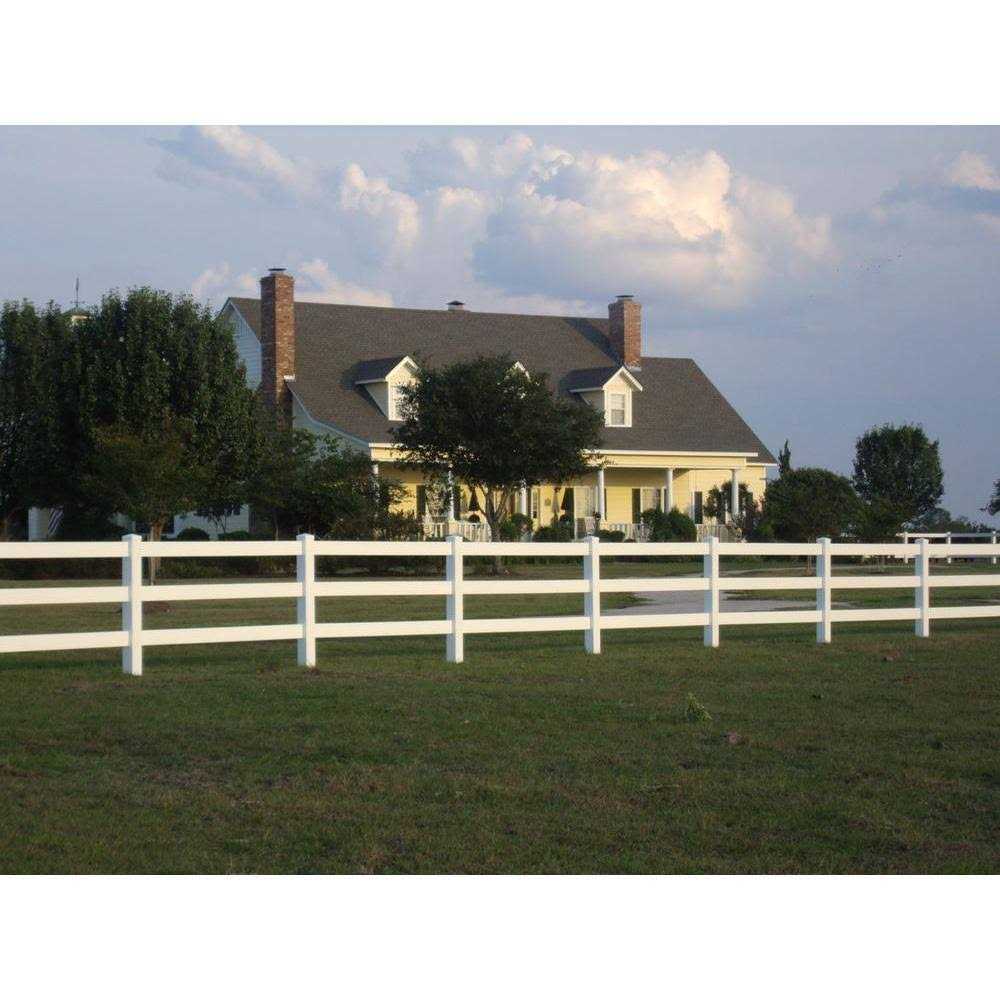 Weatherables 3.5 ft. H x White Vinyl Railing Kit - MT - Mrs Treak