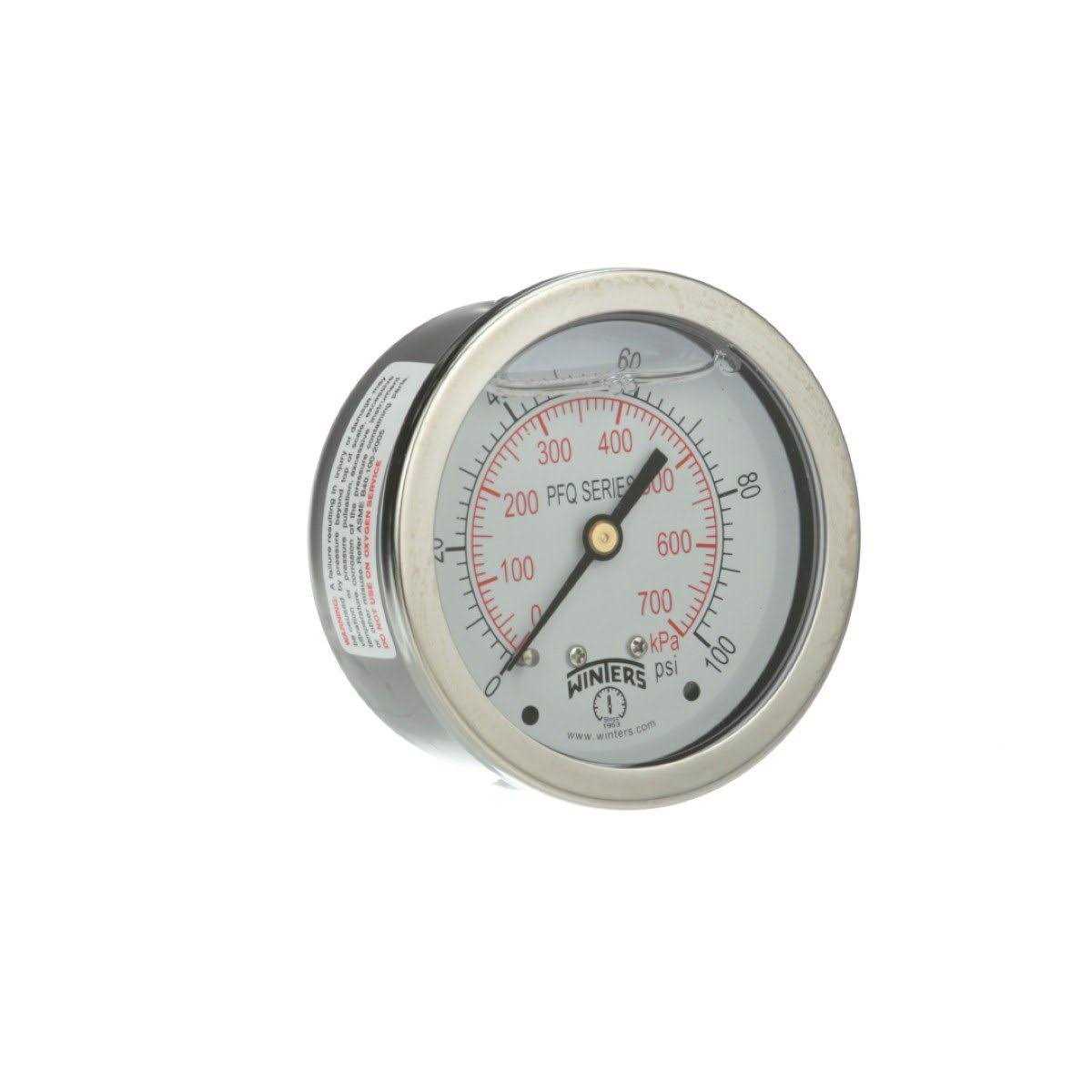 Winters Instruments TAS132 5 5AS Straight Thermometer with Thermowell - MT - Mrs Treak