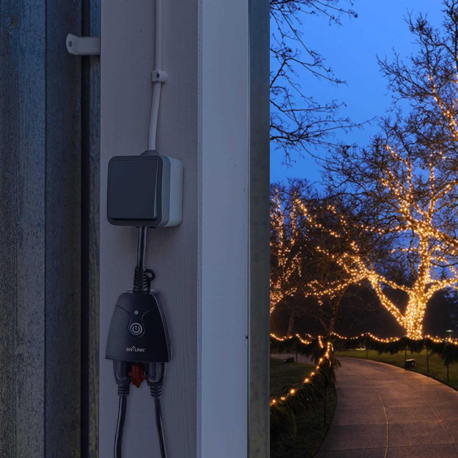 Outdoor Smart WiFi Plug Waterproof 6 Outlets Power Stake Timer with 6Ft Cord HBN - MT - Mrs Treak