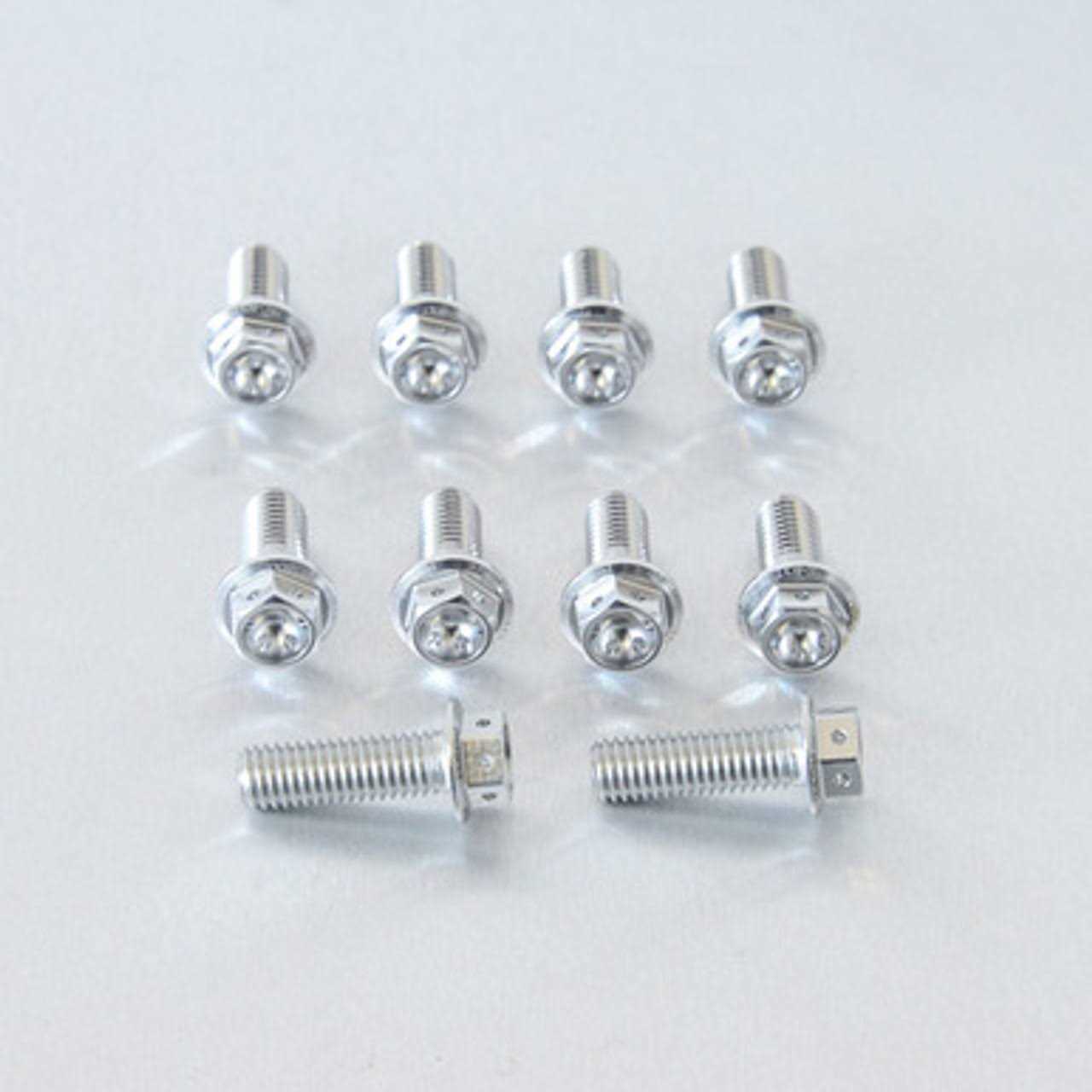 Pro-Bolt Aluminum Flanged Hex Head Bolt Race Spec Etched Pack x10 - MT - Mrs Treak