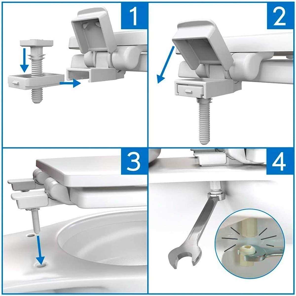 Mayfair 15EC Removable Soft Toilet Seat that will Never Loosen - MT - Mrs Treak