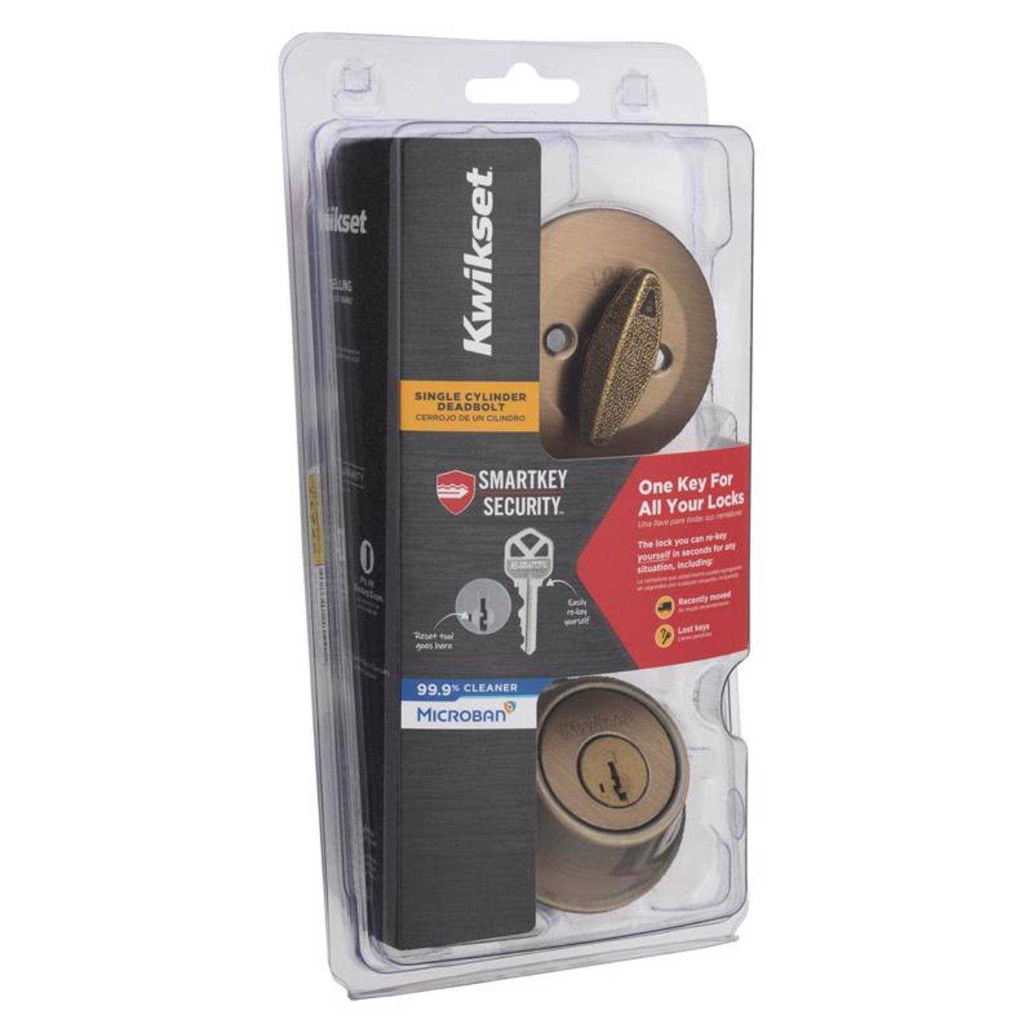 Kwikset Single Cylinder Deadbolt SmartKey - MT - Mrs Treak