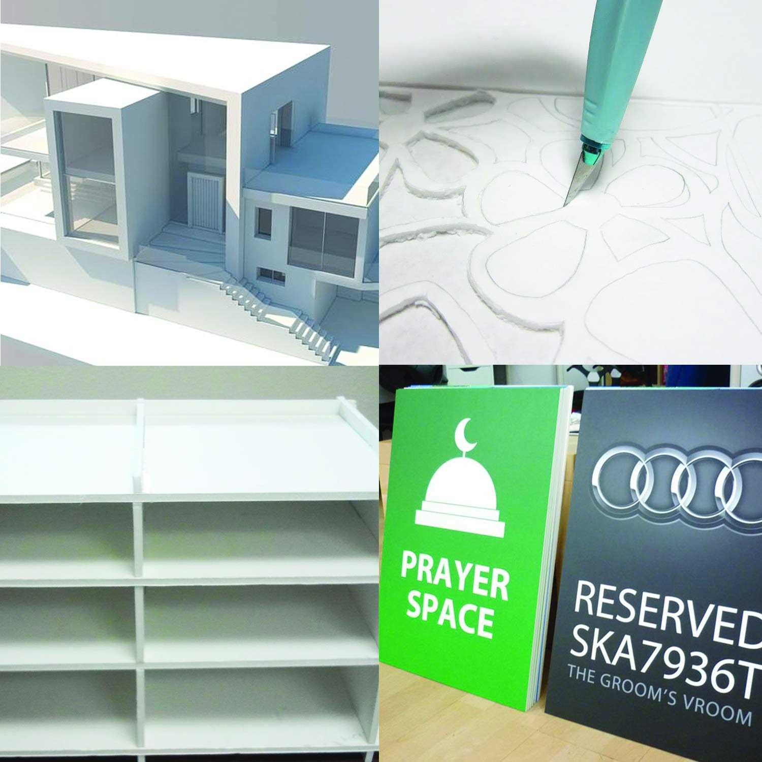 Expanded PVC Sheet – Lightweight Rigid Foam 12 x 12 Inches - MT - Mrs Treak